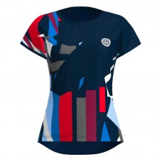 Bidi Badu New York Capsleeve Dark Blue Red Women''s T-Shirt