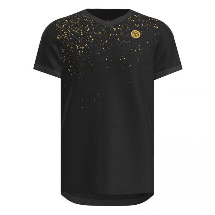 Bidi Badu Paris T-shirt noir dore  Offre - Pas cher