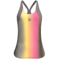 Bidi Badu Spectrum Marron Jaune T-Shirt Femme  Offre - Pas cher