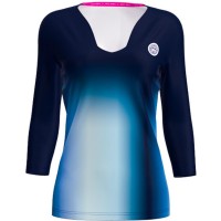 Bidi Badu Spectrum V-Neck Aqua Dark Blue Women''s T-Shirt  Offer + Cheap