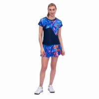 Camiseta Bidi Badu Spike Capsleeve Azul Oscuro Mujer  Oferta + Barato