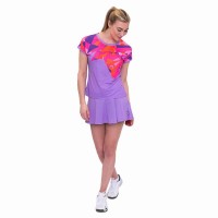 Bidi Badu Spike Capsleeve Violet Rose T-Shirt Femme  Offre - Pas cher