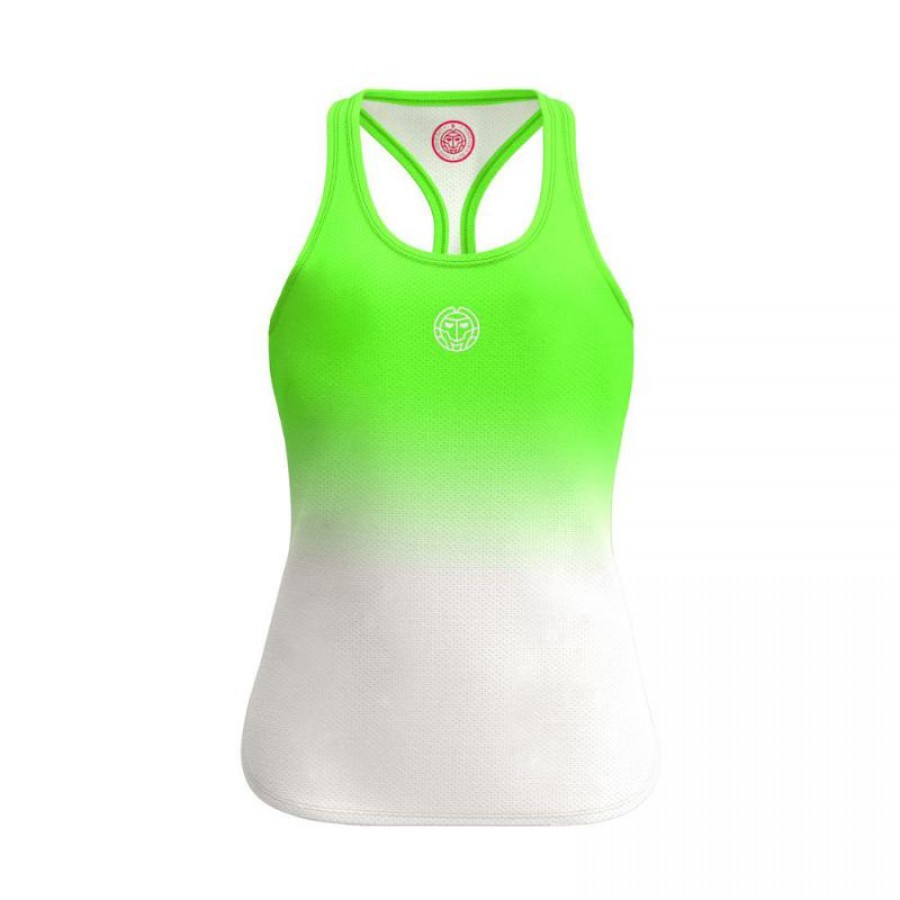 Camiseta Bidi Badu Tirantes Gradiant Verde Neon Blanco Junior  Oferta + Barato