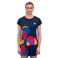 Bidi Badu Twiggy Capsleeve Dark Blue Mix T-Shirt Femme  Offre - Pas cher