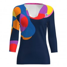 Bidi Badu Twiggy V-Neck Dark Blue Mix Women''s T-Shirt
