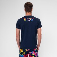 Camiseta Bidi Badu Artes Selvagens Chill Azul Oscuro Rojo Mix  Oferta + Barato