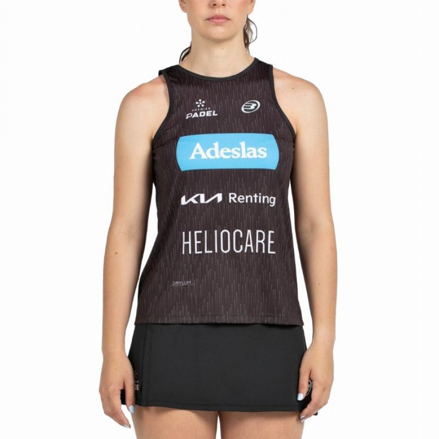 Bullpadel Gemma Triay Premier Padel Abure Black T-Shirt