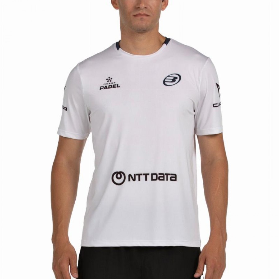Bullpadel Juan Tello Premier Padel Lili White T-Shirt  Offer + Cheap