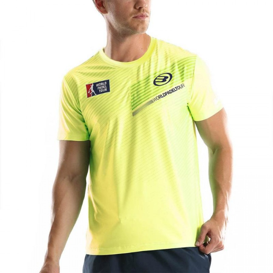 Camiseta Bullpadel WPT Tefilo Amarillo Limon Fluor - Barata Oferta Outlet