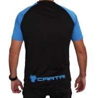 Camiseta Cartri Match Preto Azul  Oferta + Barato