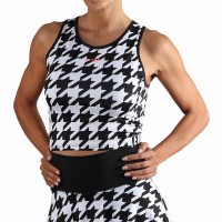 Endless Chill T-shirt pied-de-poule noir  Offre - Pas cher