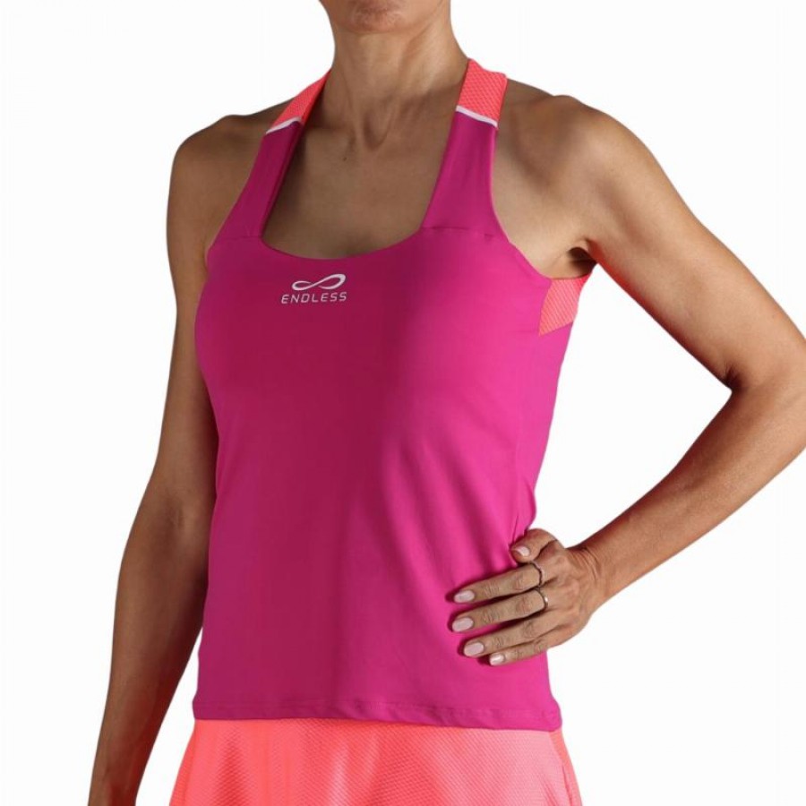 Camiseta Endless Cross Fucsia Oscuro  Oferta + Barato