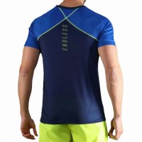 T-shirt Endless Crossback Bleu  Offre - Pas cher