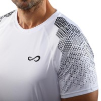 T-shirt blanc hexagone fougueux sans fin  Offre - Pas cher