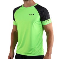 T-shirt vert à manches fougueuses sans fin  Offre - Pas cher