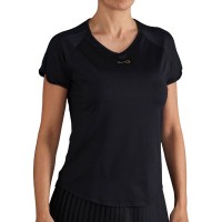 Camiseta preta de malha infinita  Oferta + Barato