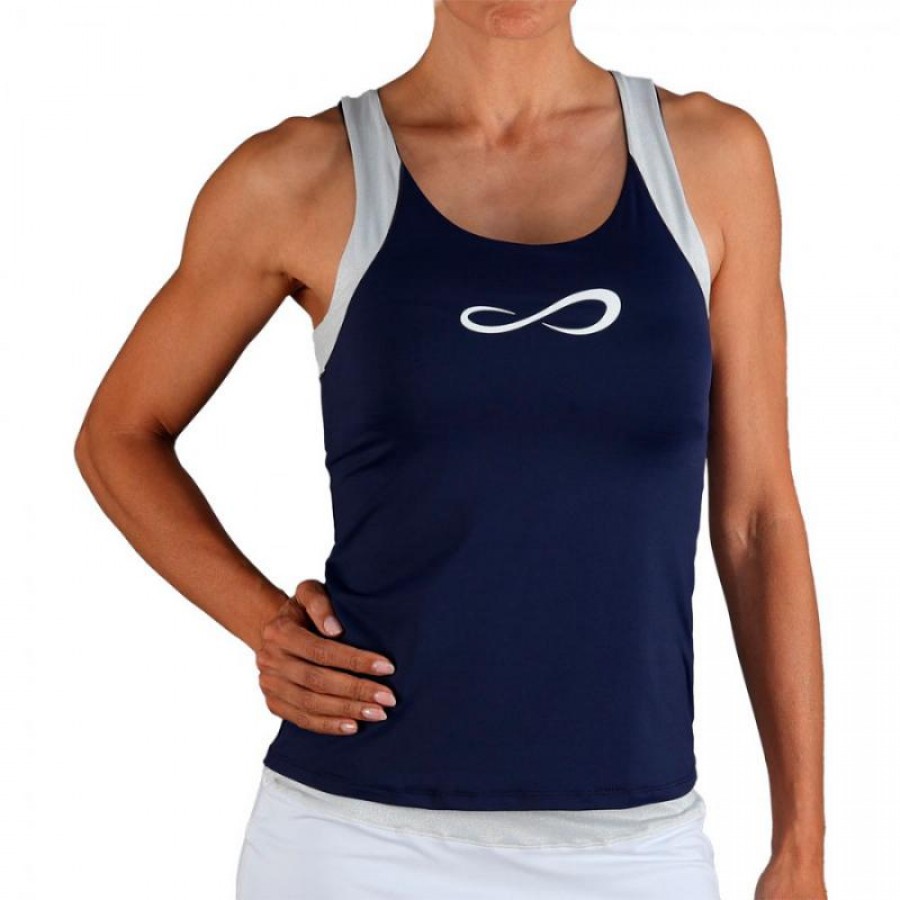 Camiseta Endless Race Azul Marinho Prateado  Oferta + Barato