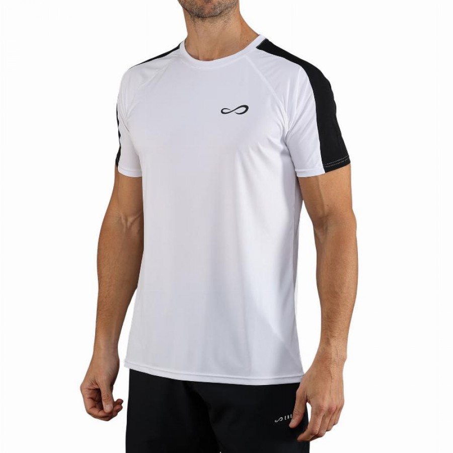 Camiseta branca de vetor infinito  Oferta + Barato