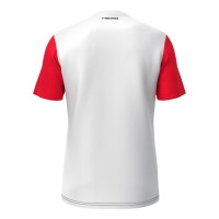 Camiseta Head Club 25 Tech Blanco Rojo  Oferta + Barato