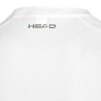 Camiseta Head Performance Blanco Imprime  Offre - Pas cher