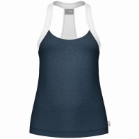Camiseta Head Play Tech Azul Marinho Branco Feminino  Oferta + Barato