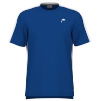 Camiseta Head Slice Azul Royal Junior  Offre - Pas cher