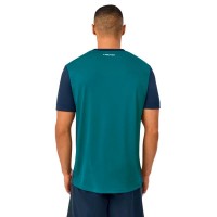 Camiseta Head Slice Azul Teal  Oferta + Barato