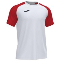Camiseta Joma Academy IV Blanco Rojo  Oferta + Barato
