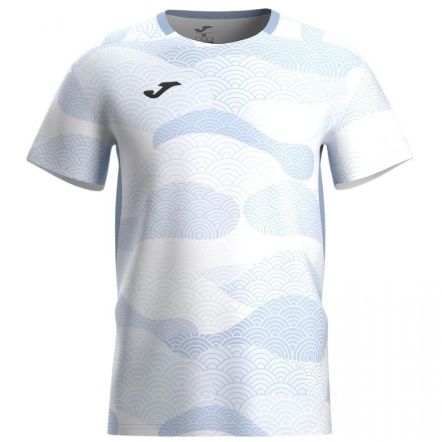 Camiseta Joma Challenge Azul Branco  Oferta + Barato