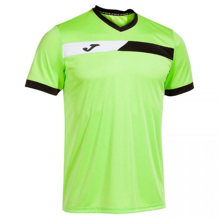 Camiseta Joma Court Lima Negro Blanco  Oferta + Barato