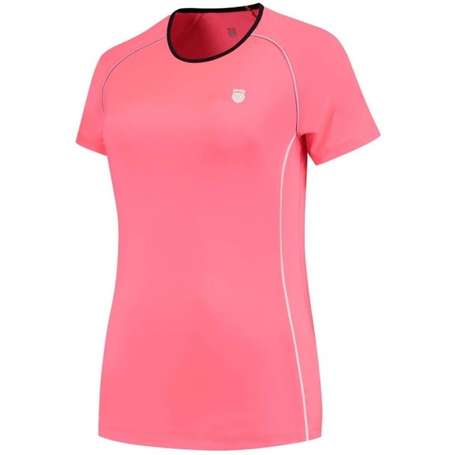 Camiseta Kswiss Hypercourt Crew 4 Rosa Mujer  Offre - Pas cher