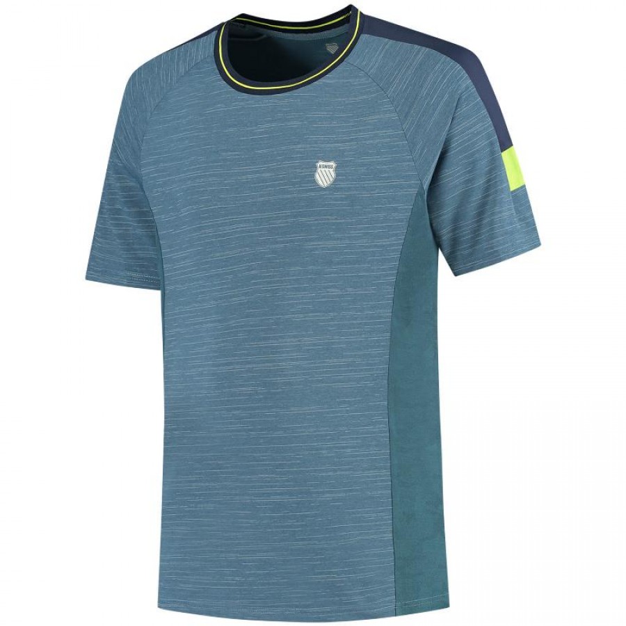 Camiseta Kswiss Hypercourt Melange Teal Indiano  Oferta + Barato