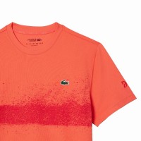 Camiseta Lacoste Novak Djokovic Laranja Vermelho  Oferta + Barato