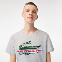 Camiseta Lacoste Sport Algodon Ecologico Gris  Oferta + Barato