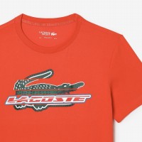 Camiseta Lacoste Sport Algodon Ecologico Orange   Oferta + Barato