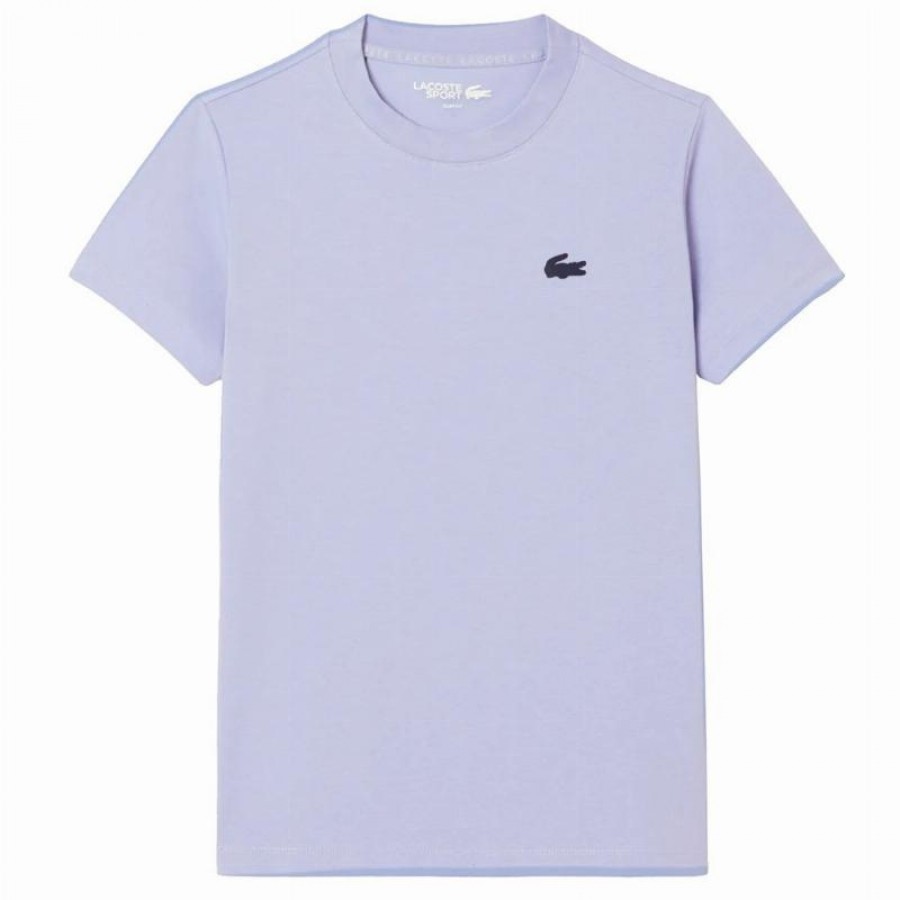 Camiseta Feminina Lacoste Sport Blue Violet  Oferta + Barato