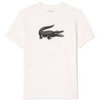 Lacoste Sport T-Shirt White Black  Offer + Cheap