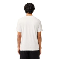 Lacoste Sport T-Shirt White Black  Offer + Cheap