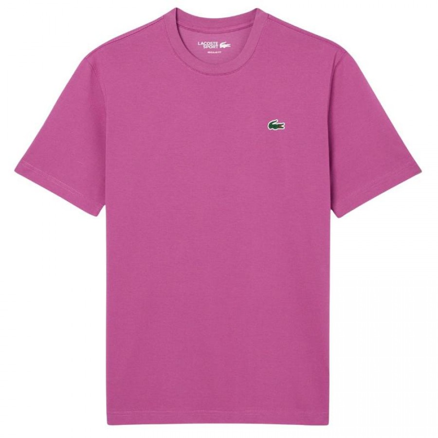 Camiseta Lacoste Sport Regular Fit Malva  Oferta + Barato
