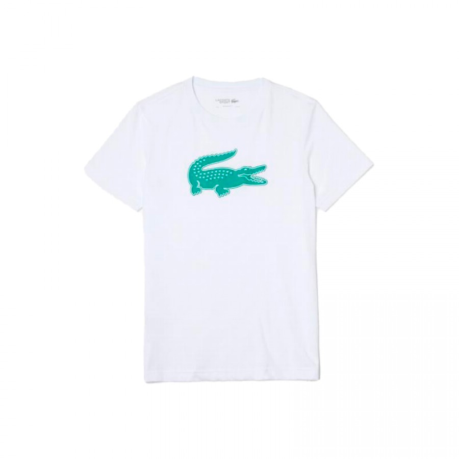 Camiseta Lacoste Sport Transpirable Blanco  Oferta + Barato