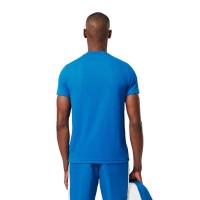 Camiseta Lacoste Sport Ultra Dry Azul Branco  Oferta + Barato