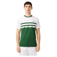 Lacoste Ultra Dry T-Shirt Green White  Offer + Cheap