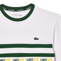 Lacoste Ultra Dry T-Shirt Green White  Offer + Cheap