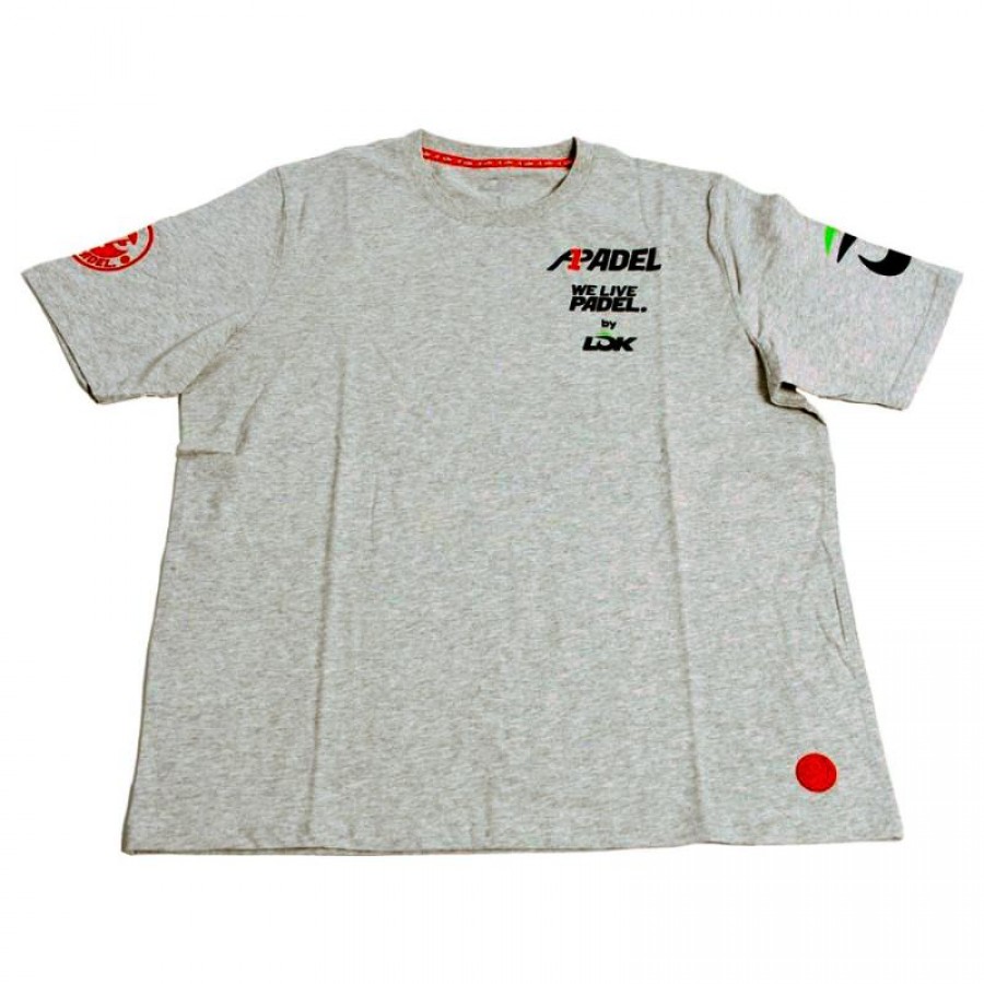 Lok A1 Padel Bridger Gray Melange T-Shirt