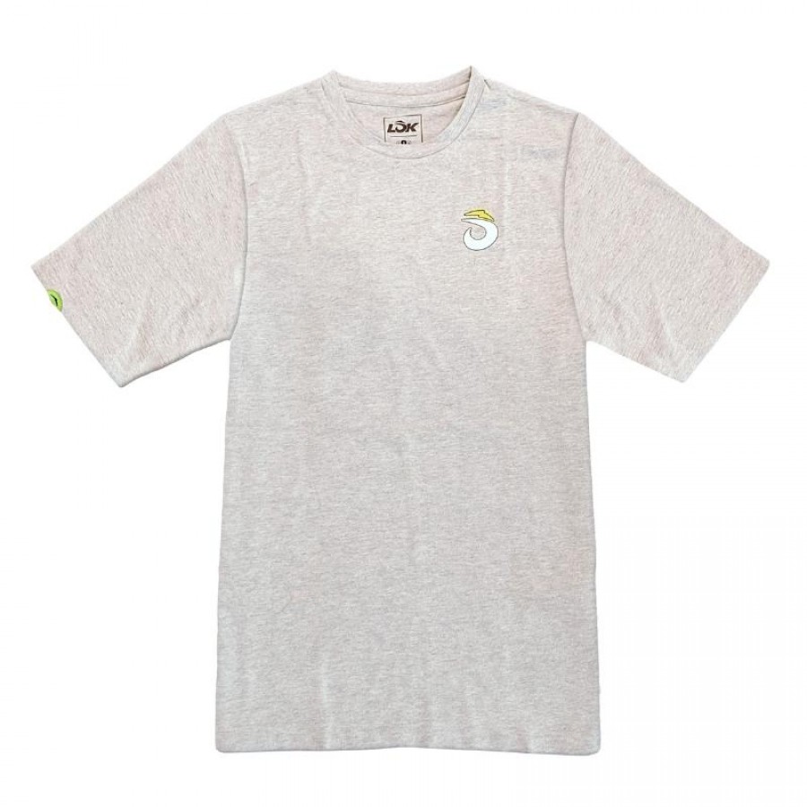 Camiseta Feminina Lok Laced Accent Cinza  Oferta + Barato