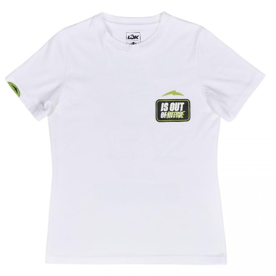 Camiseta Feminina Lok Out Of Office Branca  Oferta + Barato