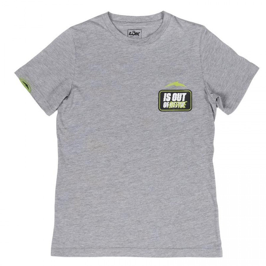 Camiseta Lok Out Of Office Gris Mujer  Oferta + Barato