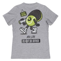 Camiseta Lok Out Of Office Gris Mujer  Oferta + Barato