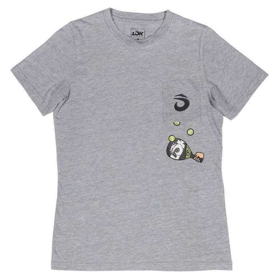 Camiseta Lok The Juggler Gris Mujer  Oferta + Barato