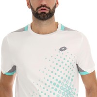 Camiseta Lotto Top IV Blanco Brillante Verde Turquesa Gris  Oferta + Barato